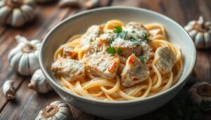 garlic parmesan chicken pasta