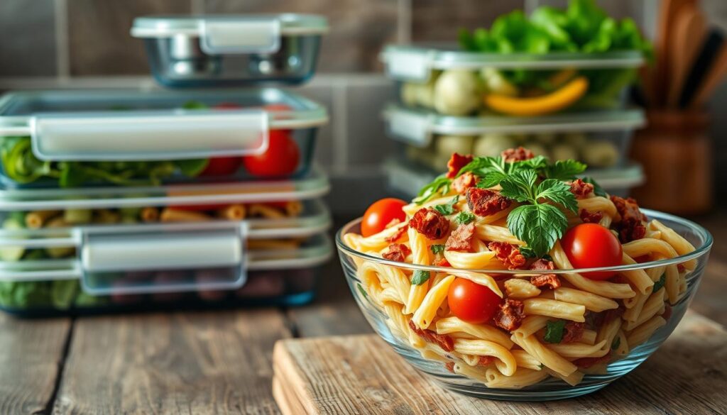 make-ahead pasta salad storage