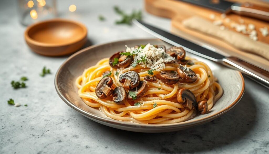 mushroom cream pasta