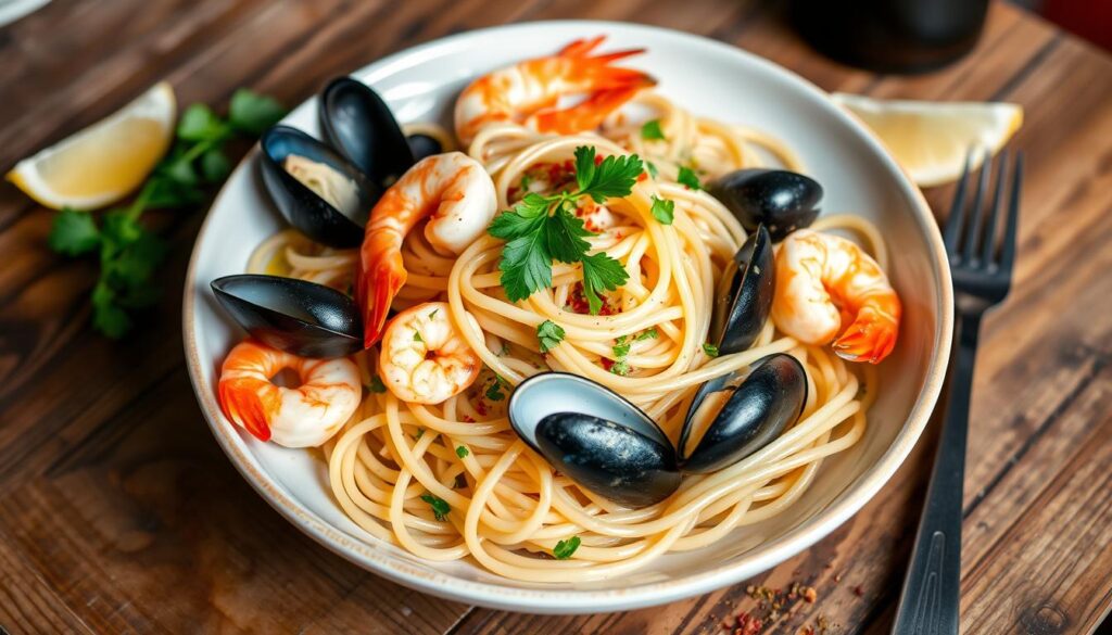 seafood linguine