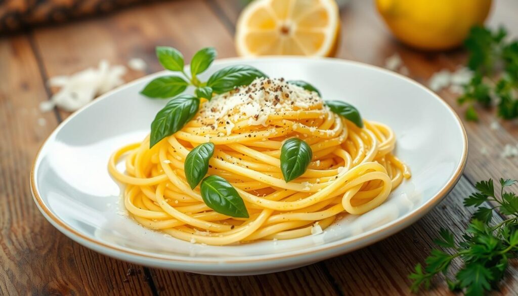 spaghetti with lemon sauce