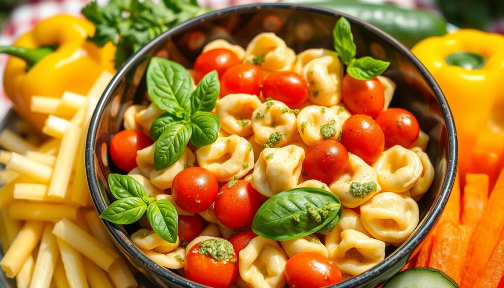 tortellini salad with pesto