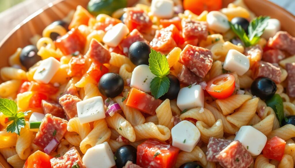 Italian cold pasta salad