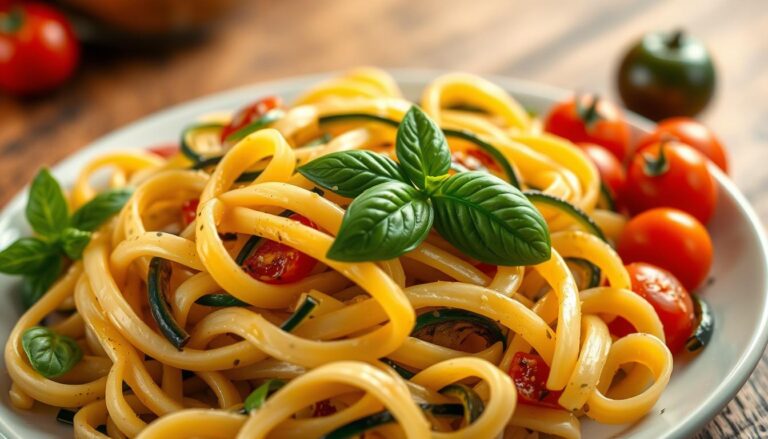 Pasta salad with grilled vegetables