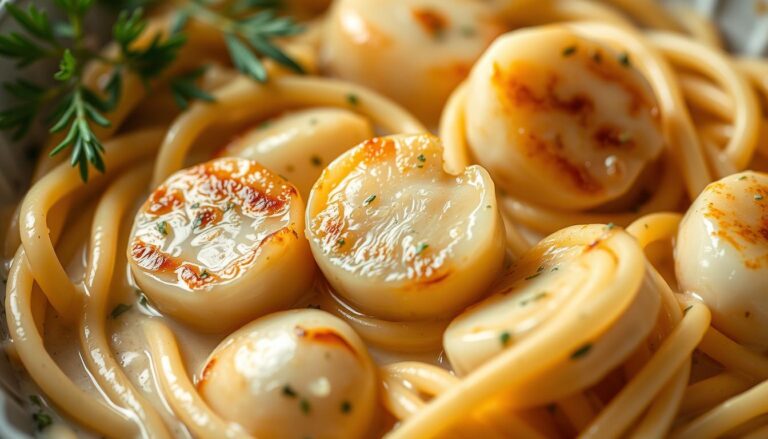 Scallop pasta dishes