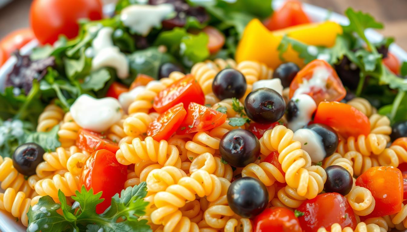 Veggie pasta salad variations