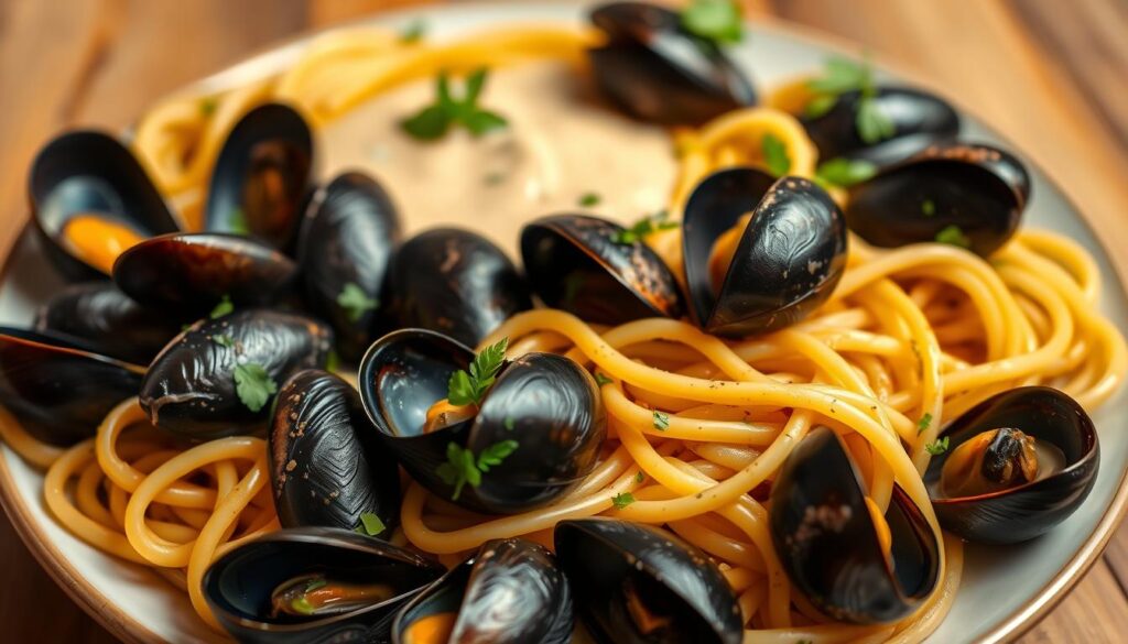 mussel pasta variations